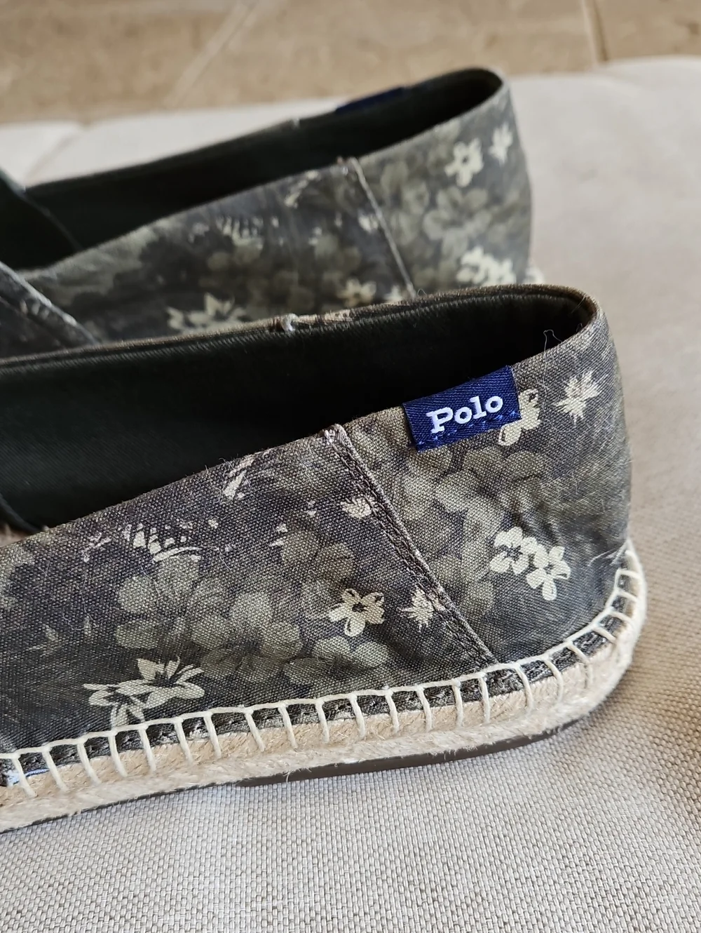 POLO Ralph Lauren Barron Espadrille Slip-on Shoes Dark Green Men's 11
